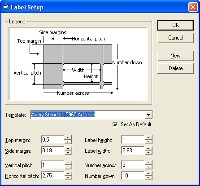 Label Setup using Avery Standards